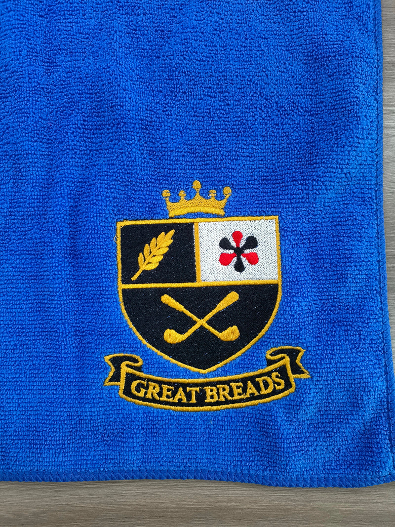 Great Breads Golf Towel, House Invitational Edition, with embroidered crest