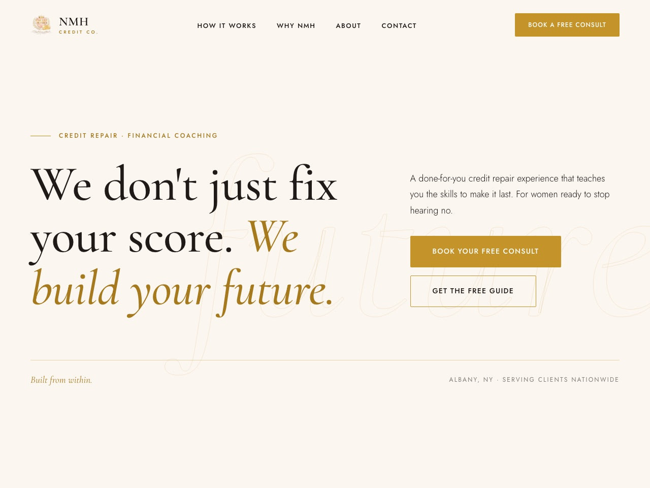 NMH Credit Co.: Built From Within